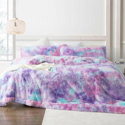 Unicorn Dreamz Baffle Box Stitch Abstract Comforter Set