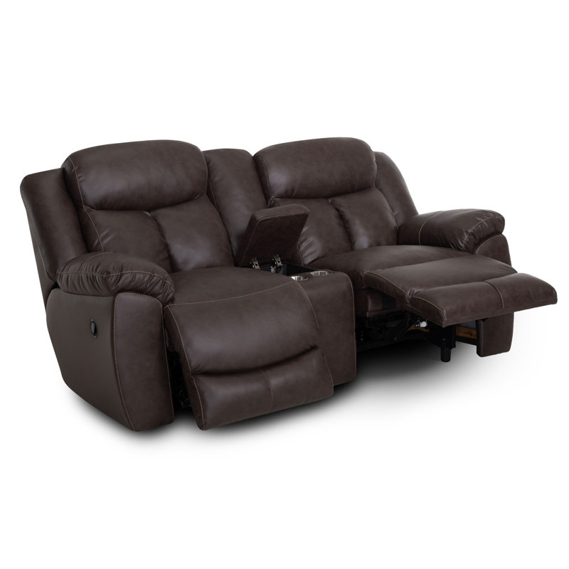 Causeuse à console inclinable manuelle Carnegie, Brun