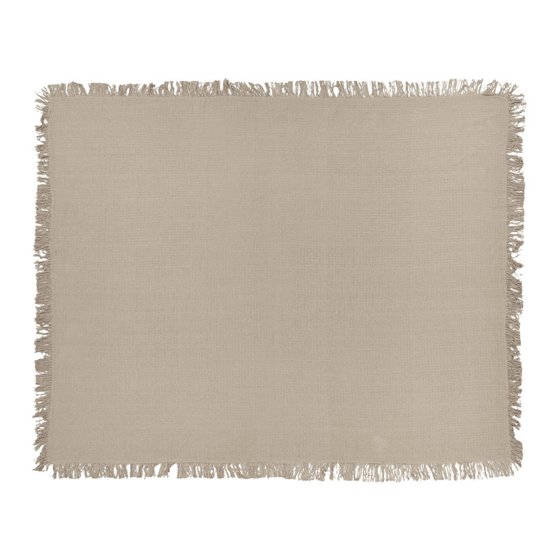 Beliani YERBENT Cotton Bedspread, Taupe