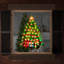 Silhouette de sapin de Noël éclairé 22,5 "avec des cadeaux