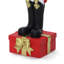 Statue traditionnelle de casse-noisette avec tambour et socle en coffret-cadeau, décoration de Noël en oxyde de magnésium préilluminée