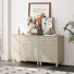 2-In-1 Sideboard Buffet Cabinets With Doors And Drawer, 59"