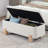 Upholstered Flip Top Storage Bench With Solid Wood Legs-509110520-509110522