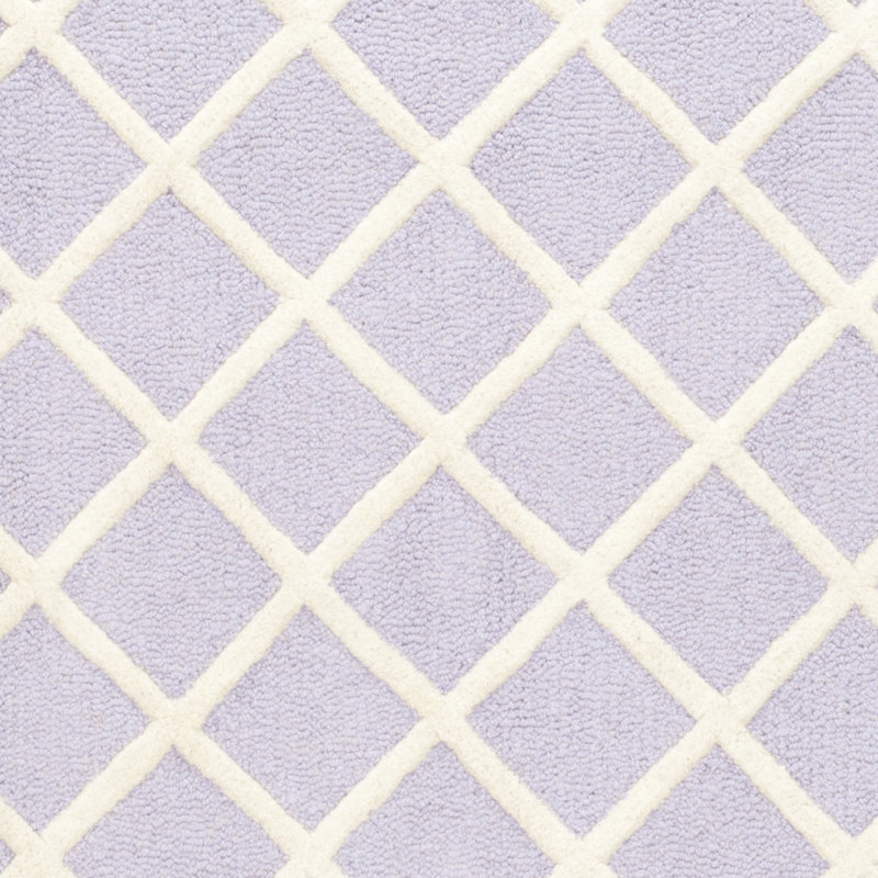 Sanyla Hand Tufted Wool Geometric Rug, Rectangle 4' x 6'