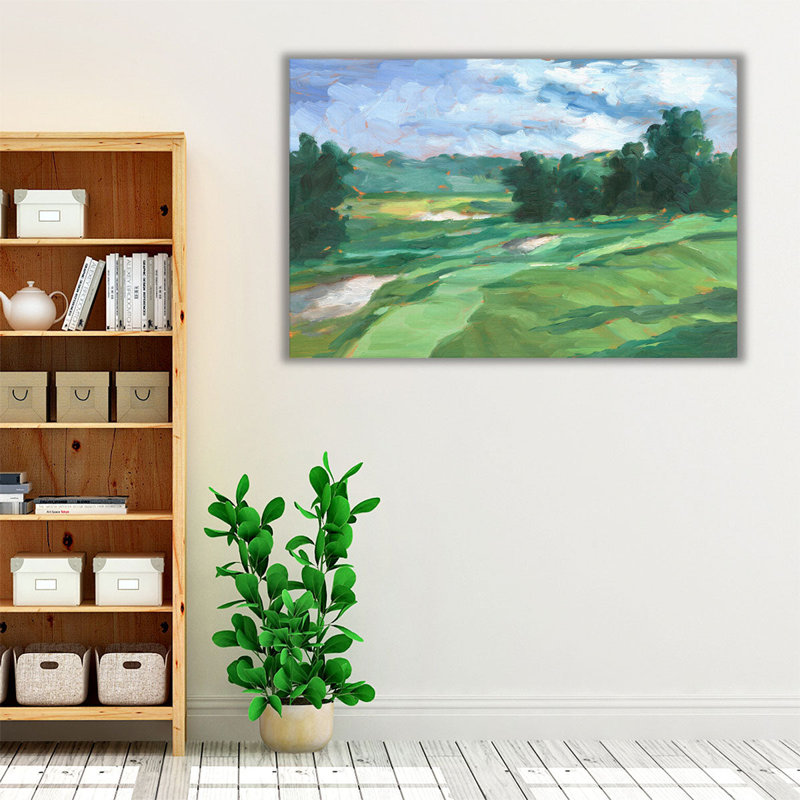«Golf Course Study IV», reproduction d'art sur toile, H 20 po x l 30 po