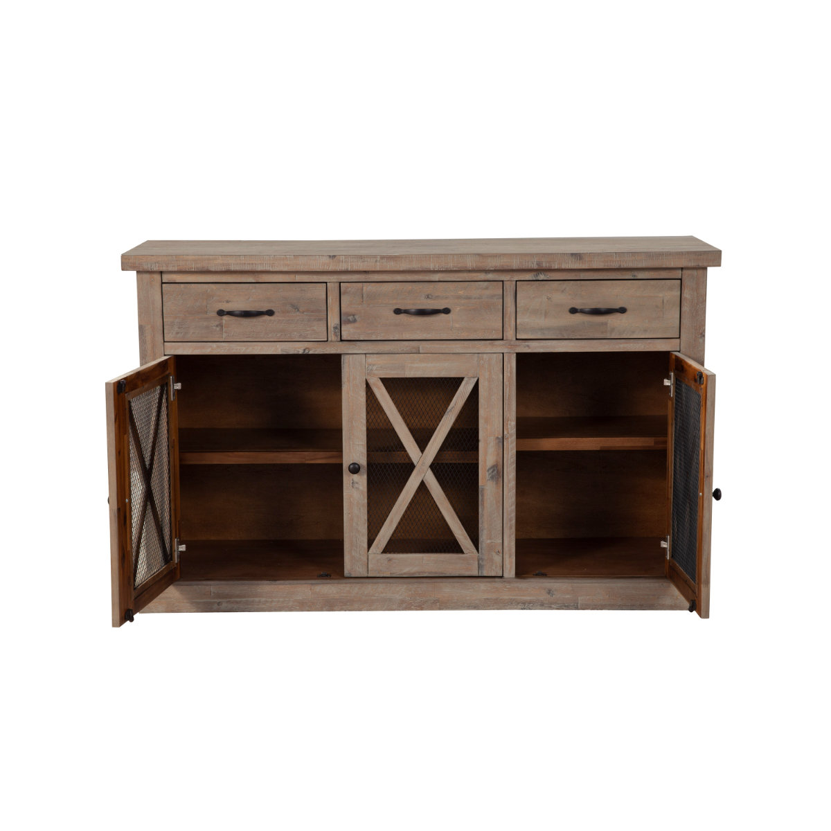 Bianca 59" Sideboard, Weathered Natural