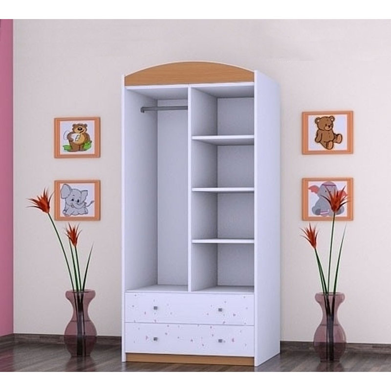 Gatlin 2 Door Wardrobe, Brown