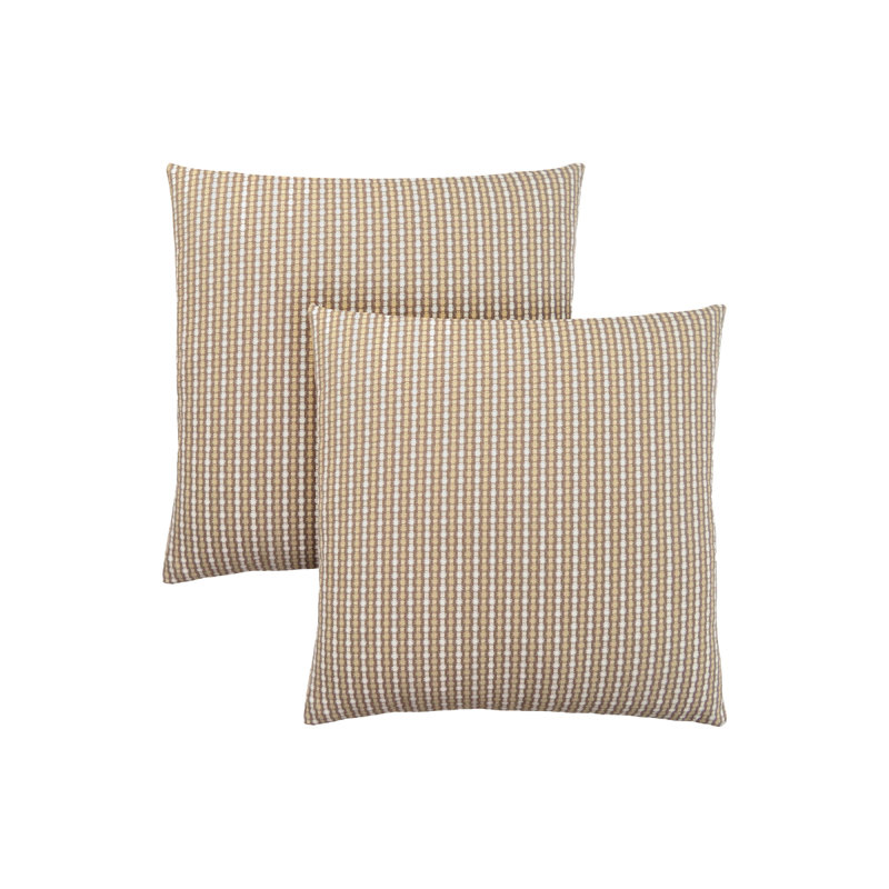 Coussins, ensemble de 2, 18 x 18 carrés, insert inclus, jet décoratif, accent, canapé, canapé, chambre à coucher, polyester hypoallergénique brun, moderne