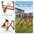 Ellzy Set for Pet's Healthy & Happy,4 Chicken Perches with Swing Fit for 8-10 Chicks, Chicken Toys for Coop Accessories