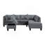 Canapé, chaise et repose-pieds rembourrés 104,5 po