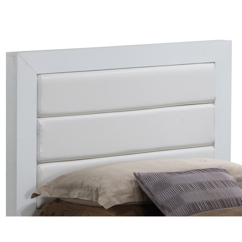 Lit simple contemporain blanc élégant pour les chambres chics