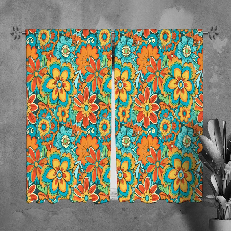 Touma Polyester Room Darkening Curtain Pair, L 20 po x L 82 po