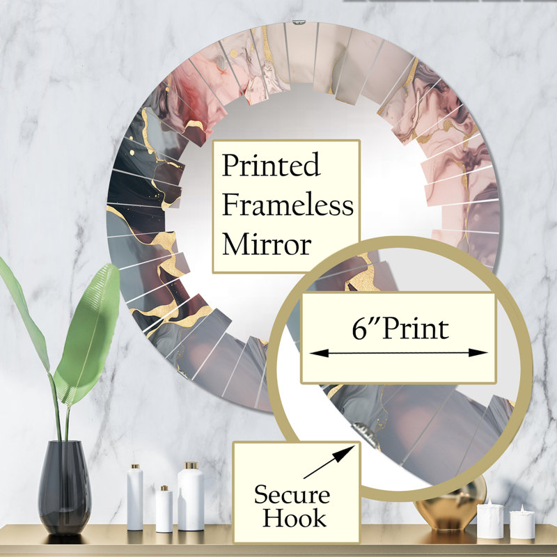 Miroir mural Menneken, 32 po x 32 po