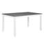 Ensemble de table à manger 6 pièces avec banc, ensemble de table à manger en bois pour 6 personnes, ensemble de table à manger moderne pour 6 personnes pour la salle à manger, cuisine, gris et blanc deux tons