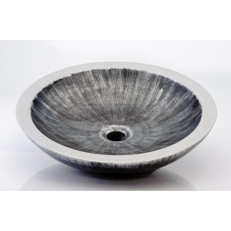 19.7'' L Bathroom Sink, Black Silver