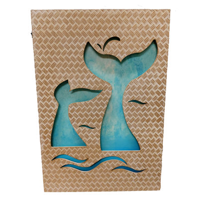 Décoration murale DEL baleine
