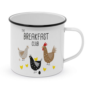 Powder-coated Metal Coffee Mug