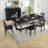Mid Century Modern Rectangular MDF Dining Table