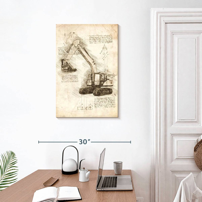 Mehar Excavator, 30" H x 20" W
