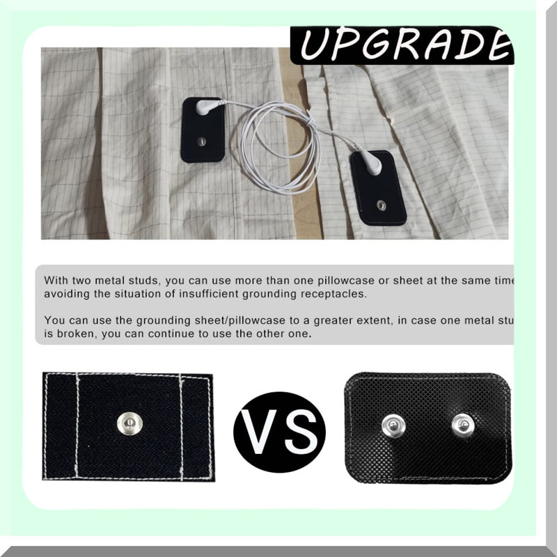 SilverSleep Grounding Pillowcase - Conductive Mat for Better Sleep - Safe & Comfortable - Fits 20in - 1PCS - Sleep Aid for Relaxation & Wellness