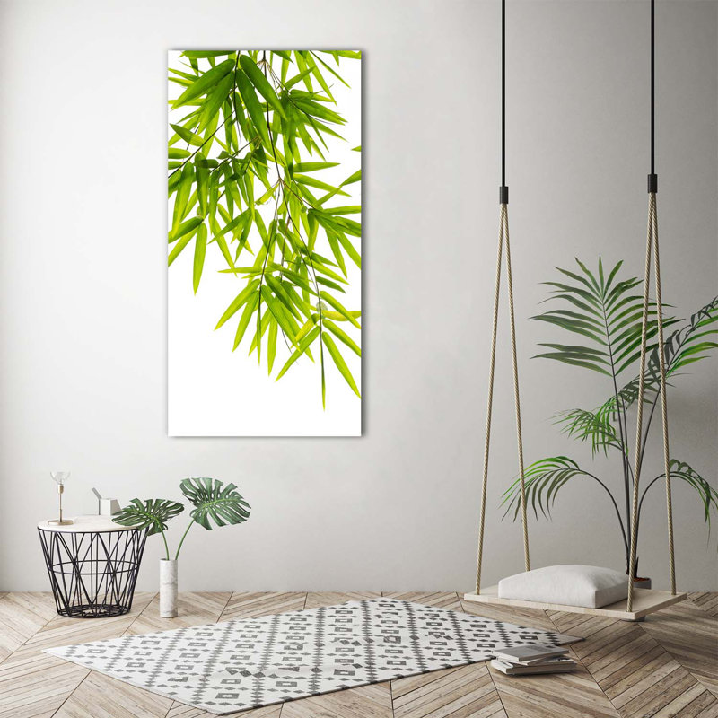 Bamboo Leaves - Wrapped Canvas Print