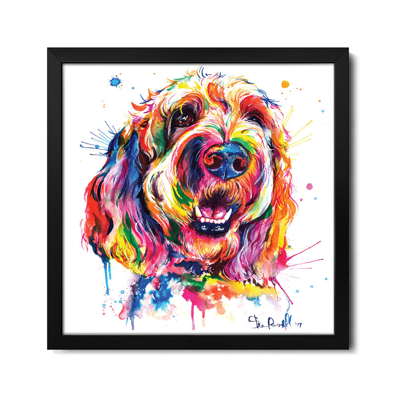 Goldendoodle Premium Framed Poster by Weekday Best, 16" H x 16" W