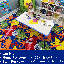 Tapis de classe KidCarpet.com Arts and Crafts, rectangulaire de 9 pi x 12 pi - classe 1, ignifuge, certifié Oeko-Tex, tapis de classe en nylon de qualité commerciale - bordure solide et durable pour usage institutionnel-10330013