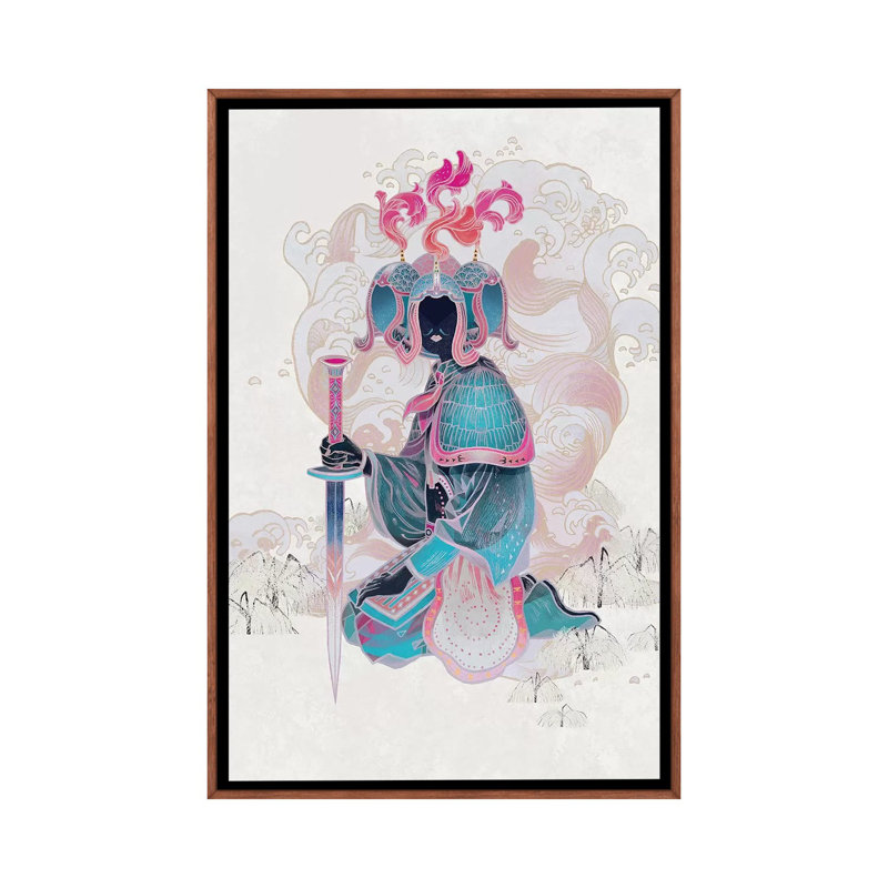 Porcelain Pillows V par Sija Hong - reproduction d'art, Pas de tapis, H 26 po x l 18 po x 1,5 po, Classic Wood Framed