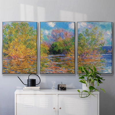 La seine près de Giverny, 1888 - Toile encadrée à pièces multiples