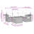 Vidaxl Garden Sofa Set Grey