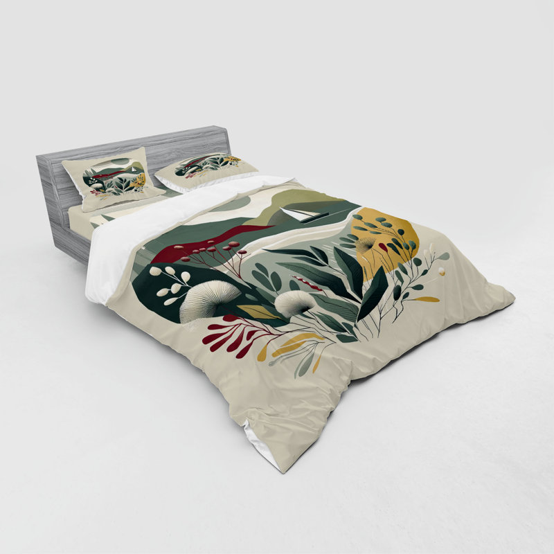 Polyester Not Solid Colour Duvet Cover, King Duvet Cover + 3 Additional Pieces