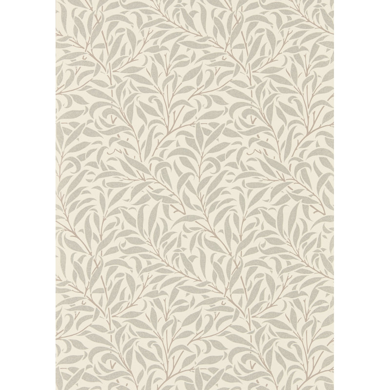 Pure Willow Bough Wallpaper, Ecru/Silver