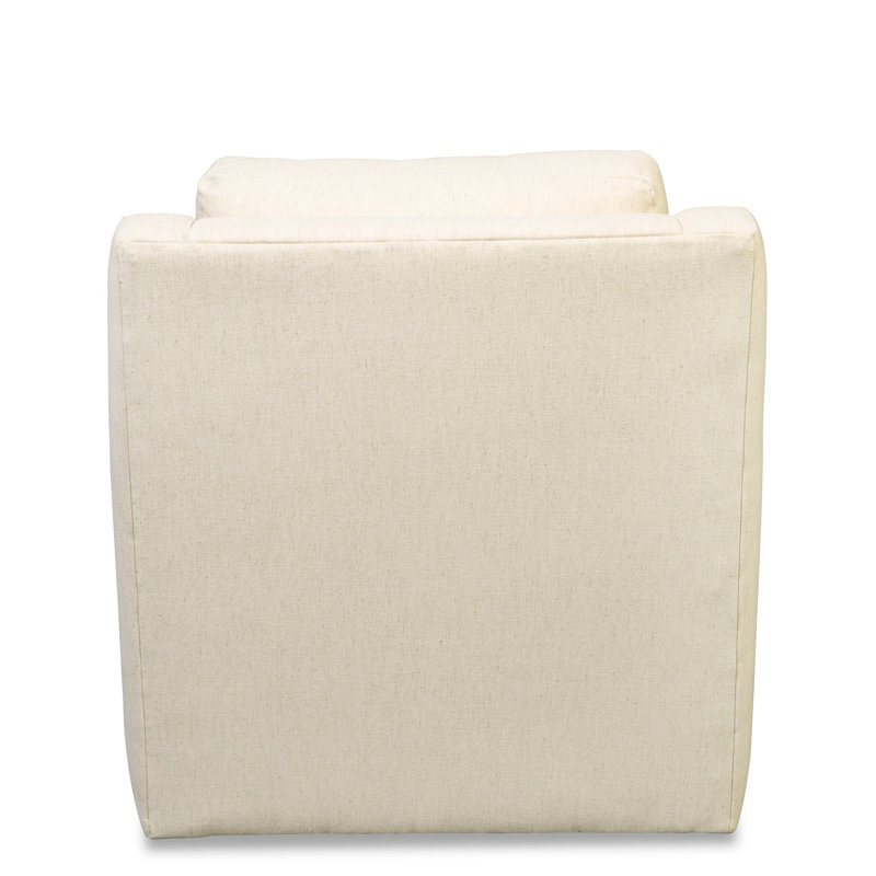 33" Wide Polyester Armchair, Nomad Snow Crypton®