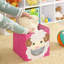 Storage Boxes, Set of 3, Toy Organisers, Foldable Storage Bins, Cubes, for Kid’s Room, Playroom, 27 x 27 x 27 cm, Animal Theme, Blue, Green and Pink