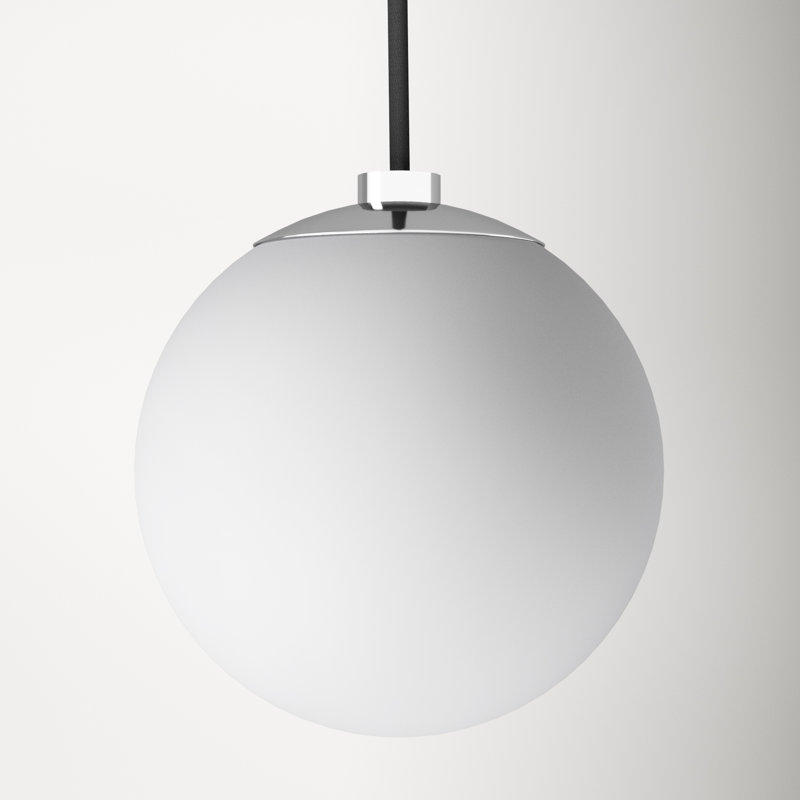 Luna 1 - Light Single Pendant, Polished Nickel