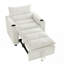 Fauteuil convertible en velours-2072461864