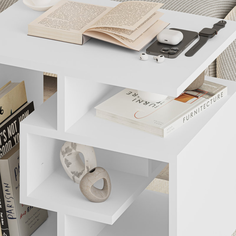 Table basse Alyea, Blanc