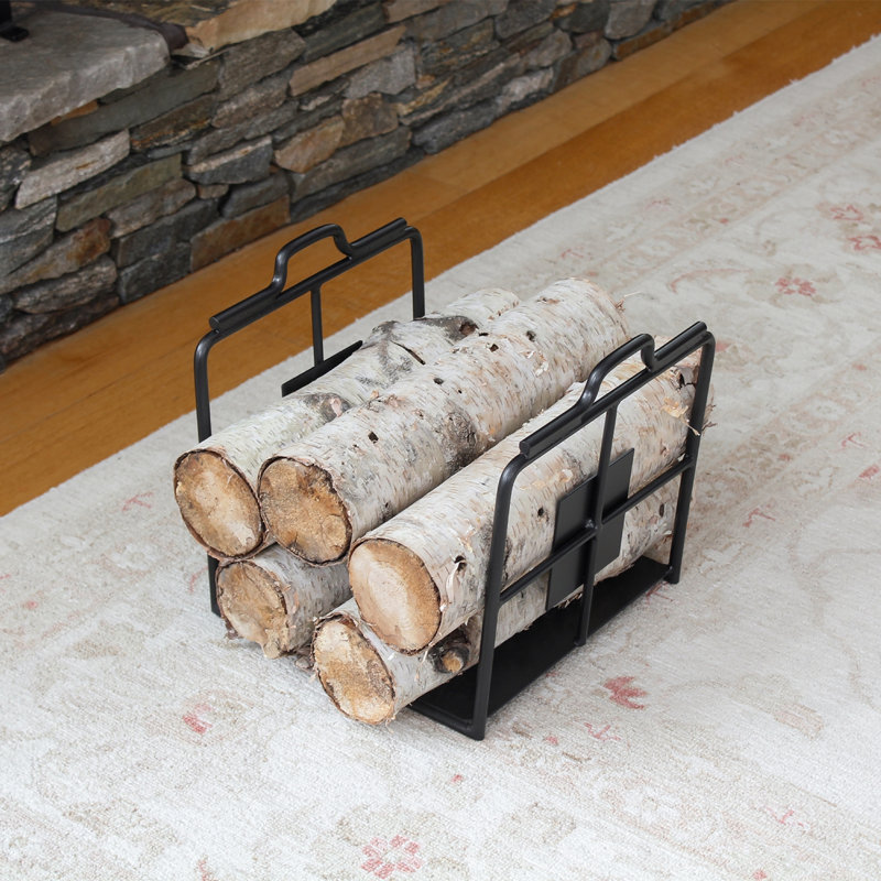 Gault 12.5'' W Log Rack, Graphite Powder Coated, No