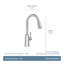 Robinet de cuisine Moen Riley avec technologie Power Clean-87113846