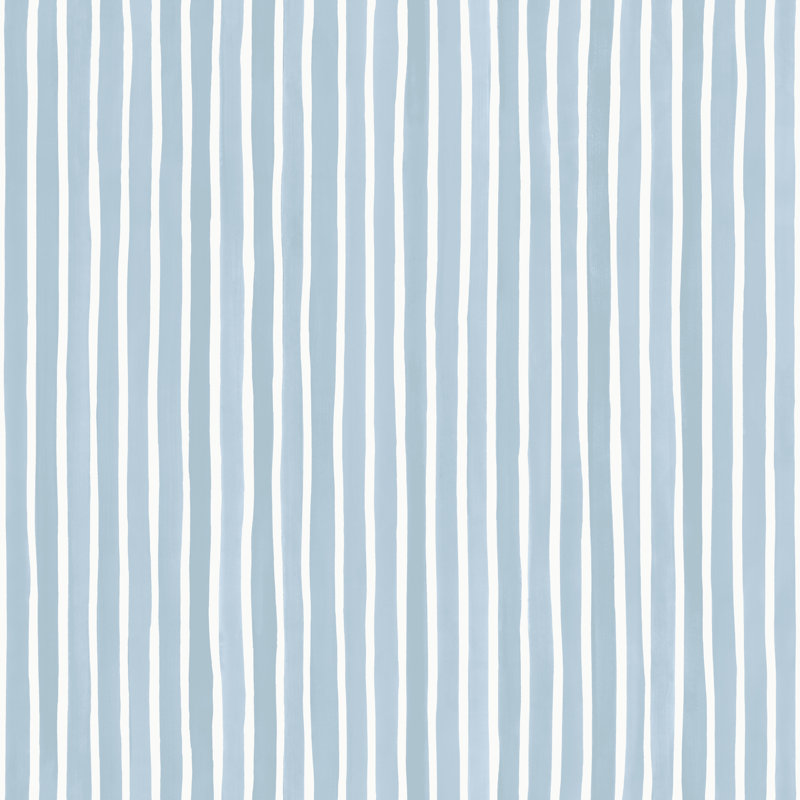 Marquee Stripes Striped Wallpaper Roll, Blue