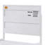 Lit plateforme double blanc