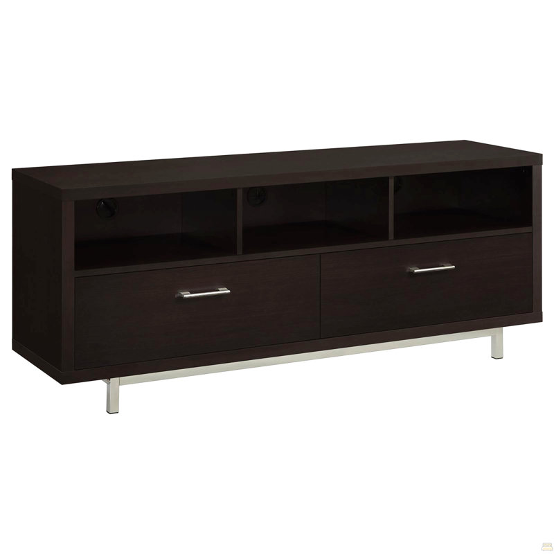 60-Inch Drawer Storage TV Console, Brown