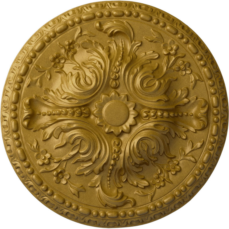 Médaillon de plafond 19 5/8 "x P 3/4" P Amelia (convient aux auvents jusqu'à 2 3/8 "), Or des pharaons