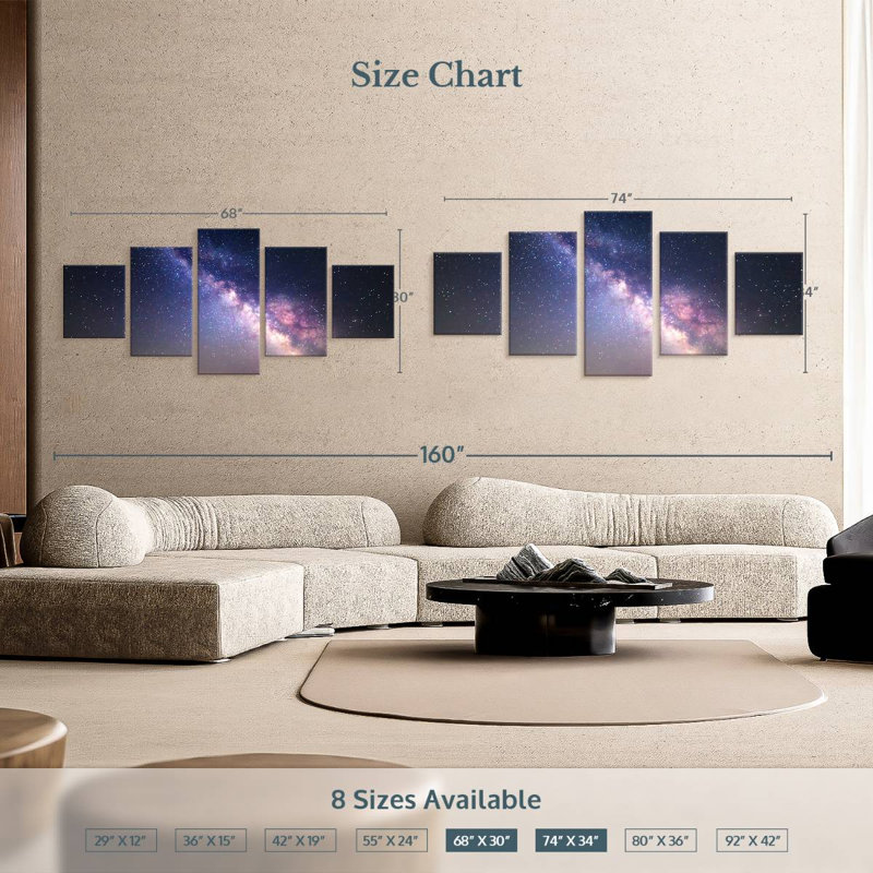Star Sky, 15" H x 36" W
