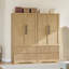 Armoire autoportante de 66 po de hauteur avec tringle et tablettes suspendues