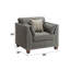 Chaise d'appoint avec 3 coussins, chaise de chambre à coucher