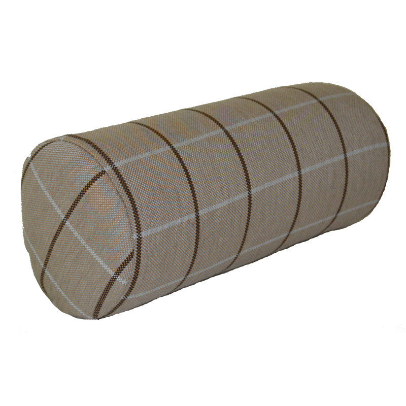 Housse et insert de traversin d'extérieur Sundown, H 7 po x l 18 po, Brun clair chalet