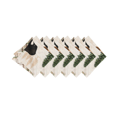 Aleister 100% Cotton Animals/Nature Square Napkin