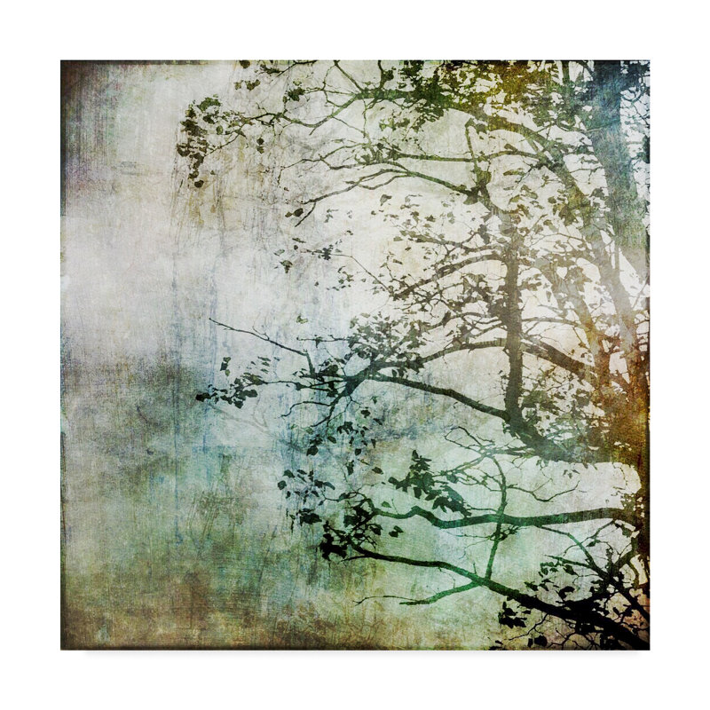«Branching Out Tree» par Christine O'Brien - reproduction d'art sur toile tendue, H 14 po x l 14 po x P 2 po