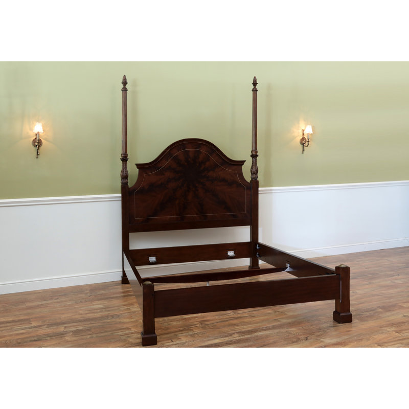 Solid Wood Four Poster Bed, Queen
